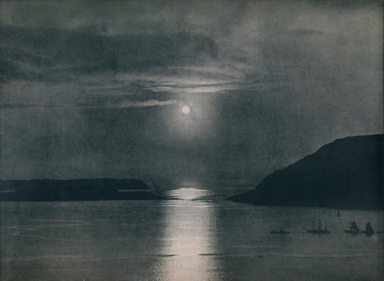 Hammerfest'te Gece Yarısı Güneşi, 1914. by Unbekannt