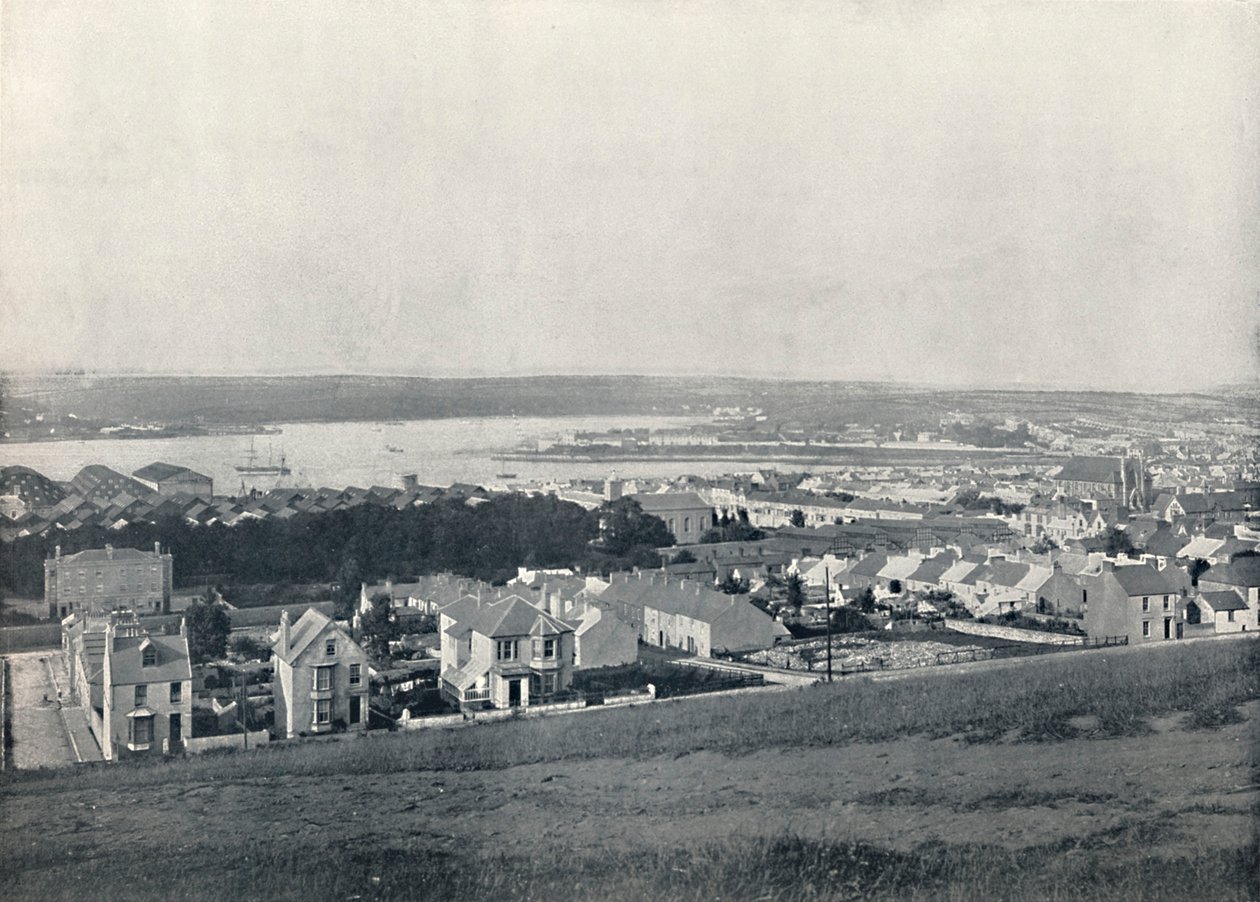 Milford Haven - Kasabanın ve Cennetin Genel Görünümü, 1895 by Unbekannt