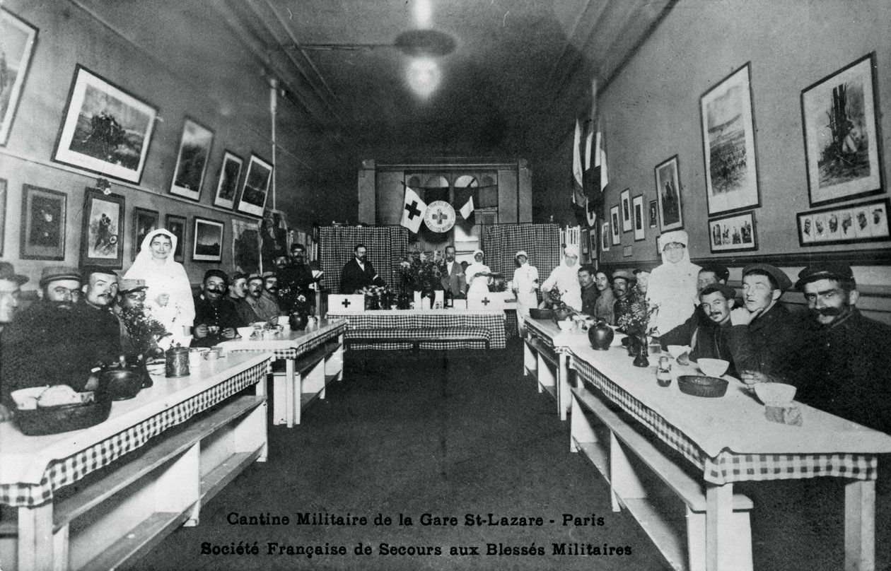 Askeri kantin, Gare St Lazare, Paris, I. Dünya Savaşı, 1914-1918 by Unbekannt