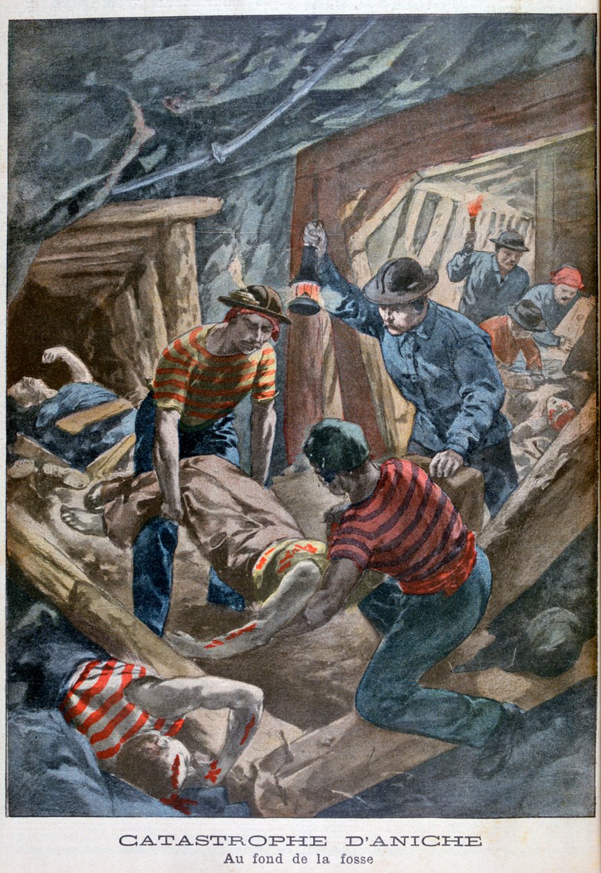 Mayın çöküşü, Aniche, Fransa, 1900 by Unbekannt