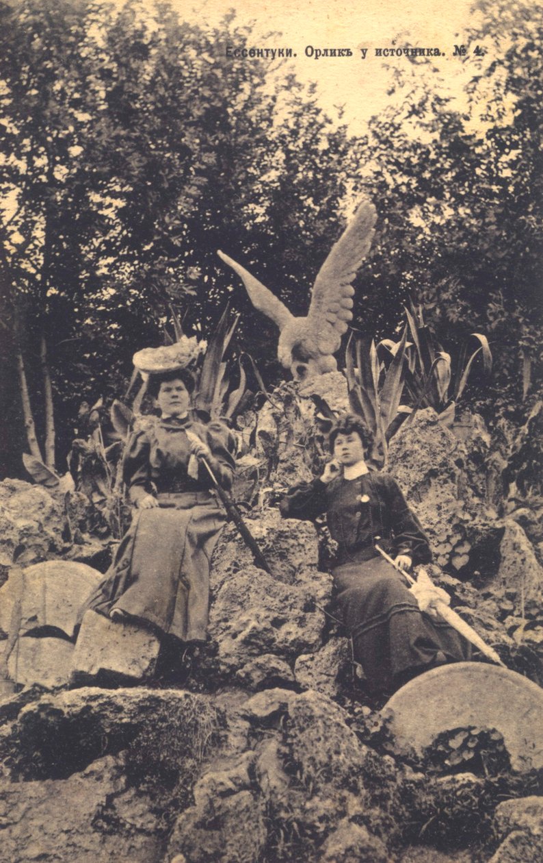 Maden suyu kaynağı, Yessentuki, Rusya, 1900