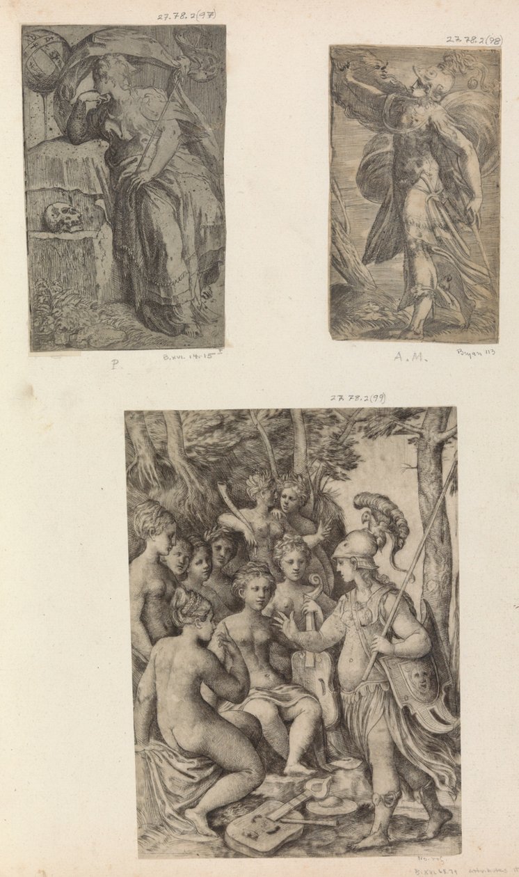 Minerva ve İlham Perileri,.n.d. by Unbekannt