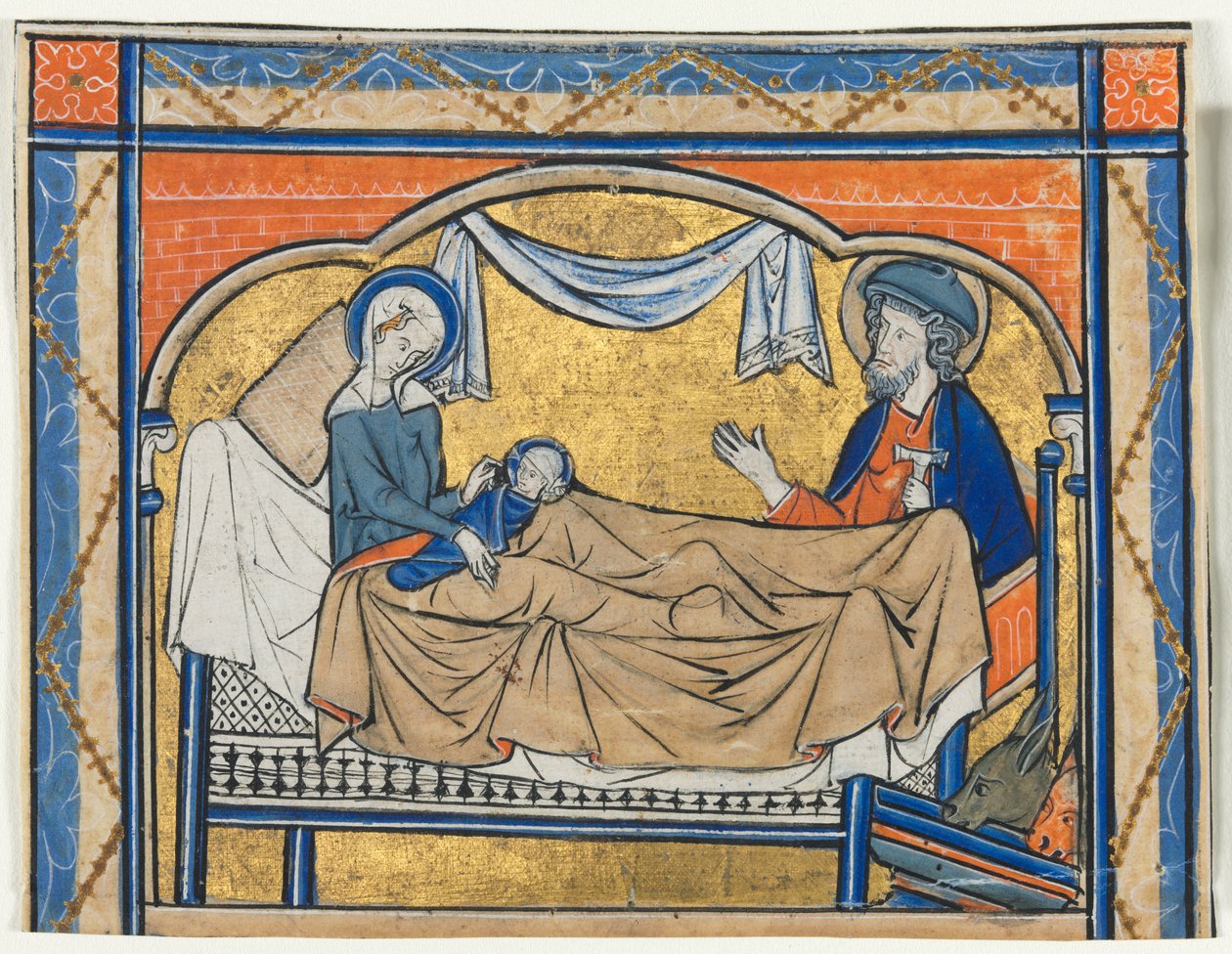 Bir Mezmurdan Kesilen Minyatür: Doğuş, c. 1270. by Unbekannt