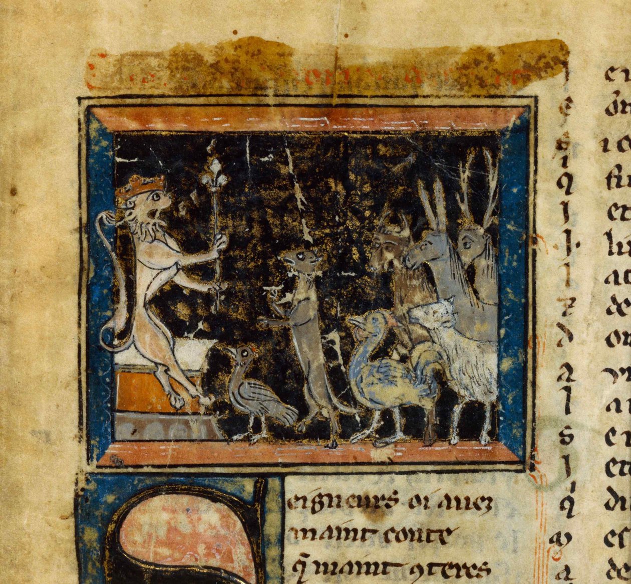 Le Roman de Renart'tan minyatür, 13. yüzyıl. by Unbekannt