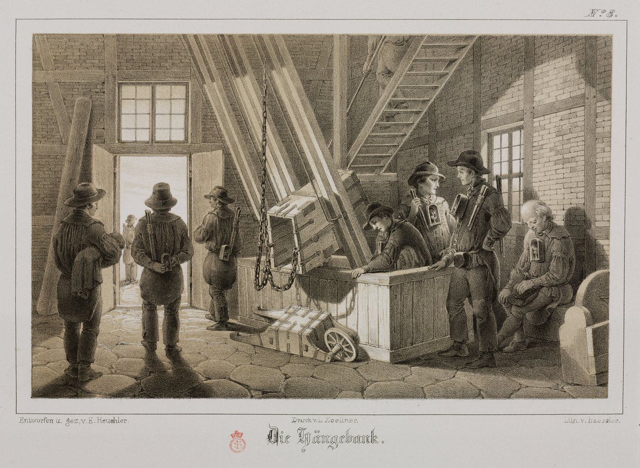 Madencilik, Metal Cevherleri Maden ocağı, Almanya, c 1851 by Unbekannt