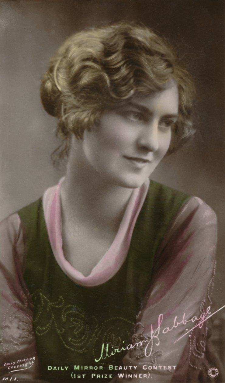 Miriam Babbage, c1880-1950 - Daily Mirror Güzellik Yarışması Birincilik Ödülü Sahibi, c1930. by Unbekannt