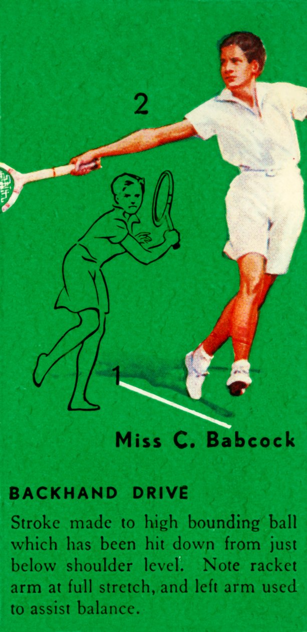 Bayan C. Babcock - Backhand Drive, c1935. by Unbekannt