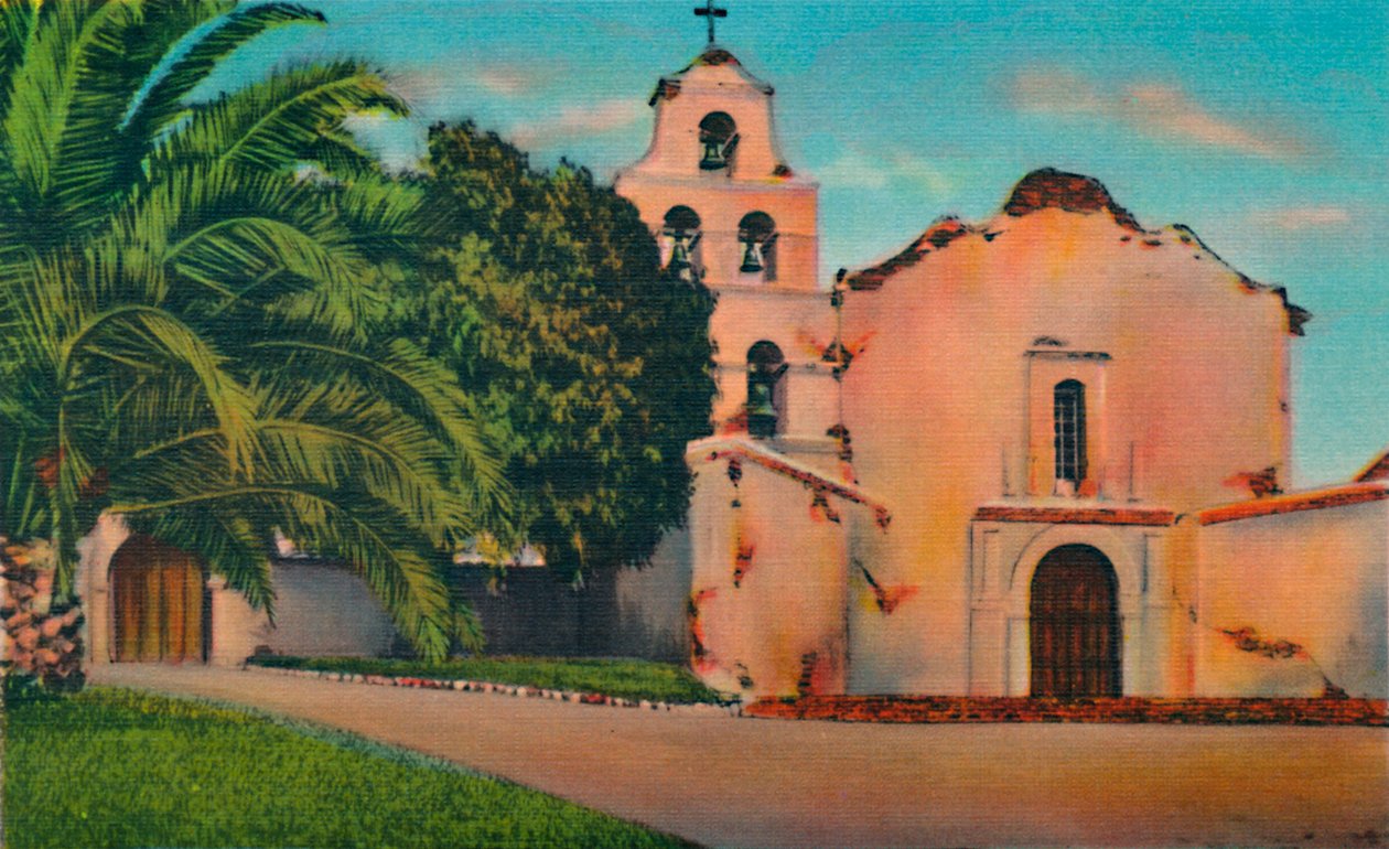 Görev San Diego De Alcala. 1769, Kaliforniya, 1941