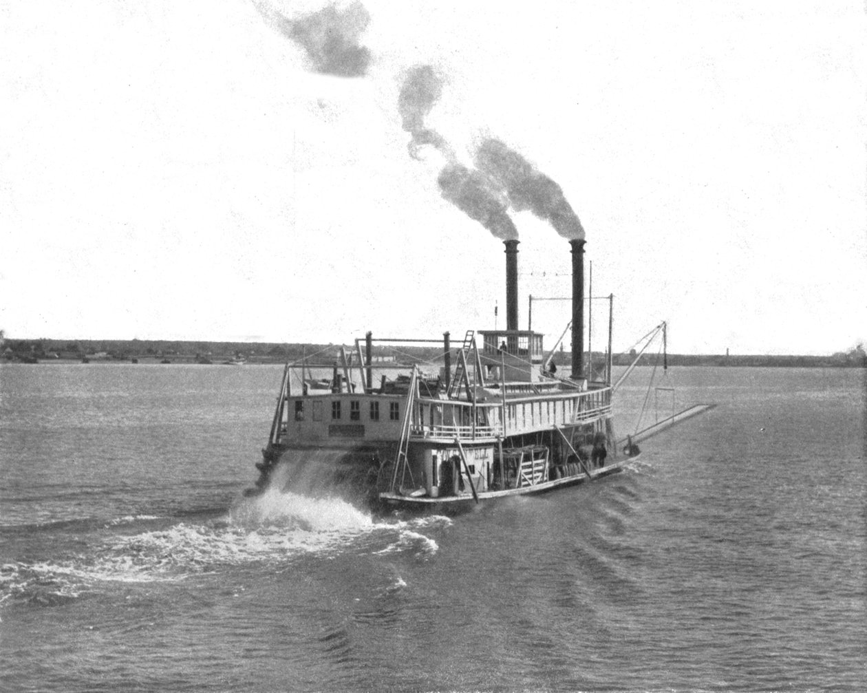Mississippi Paddle Steamer, ABD, c1900. by Unbekannt