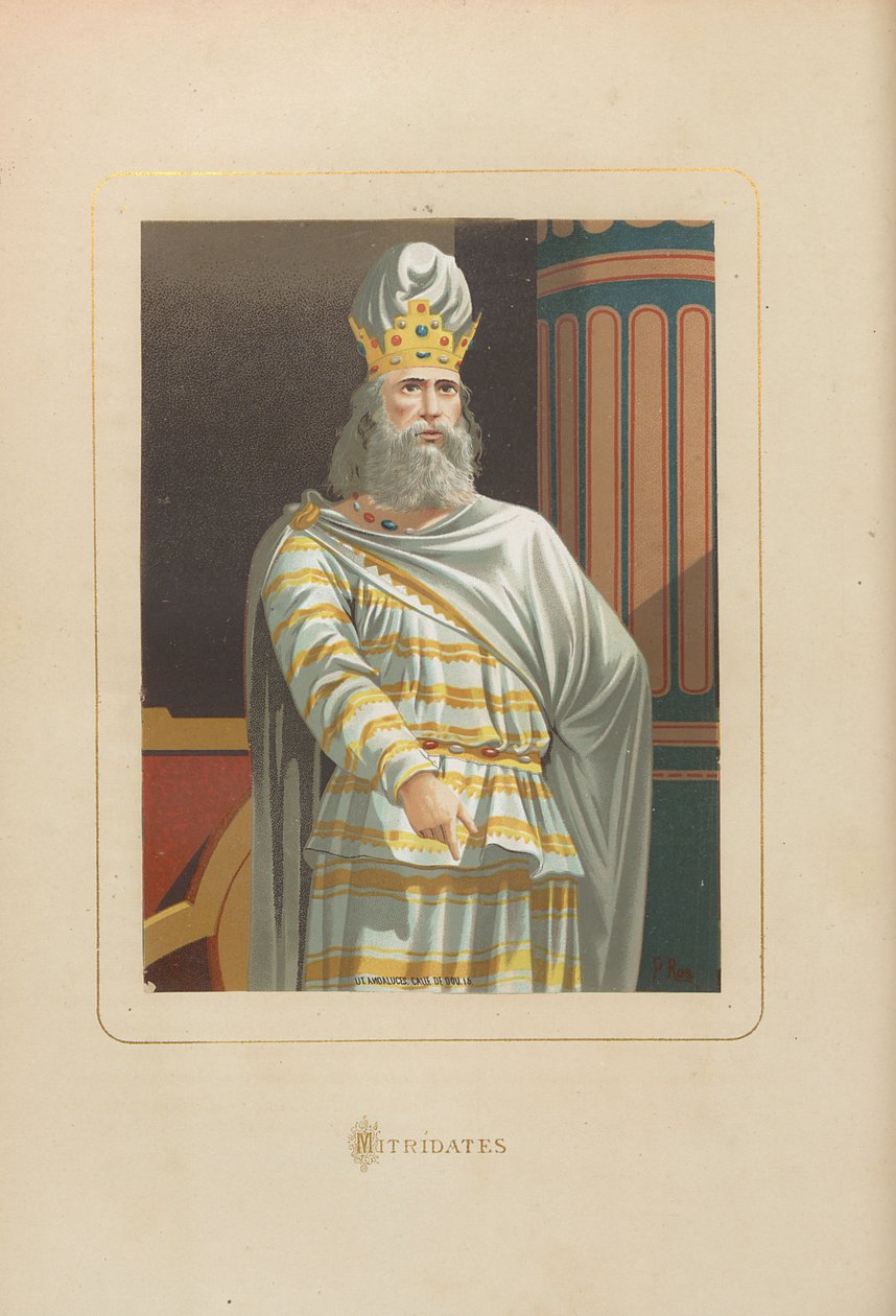 Mithridates. Gönderen: Tüm zamanların ünlü erkek ve kadınları, Juan Landa, 1875-1877. by Unbekannt