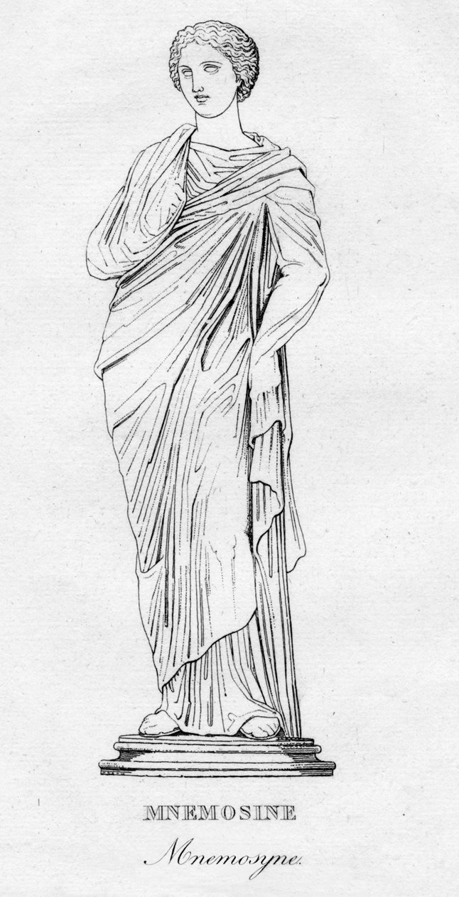 Mnemosine Mnemosyne, c1850 by Unbekannt