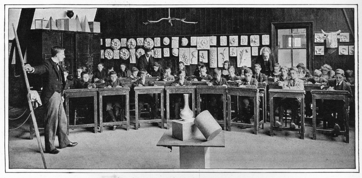Bir Higher Grade okulunda model çizimi, Londra, c1900 1901 by Unbekannt