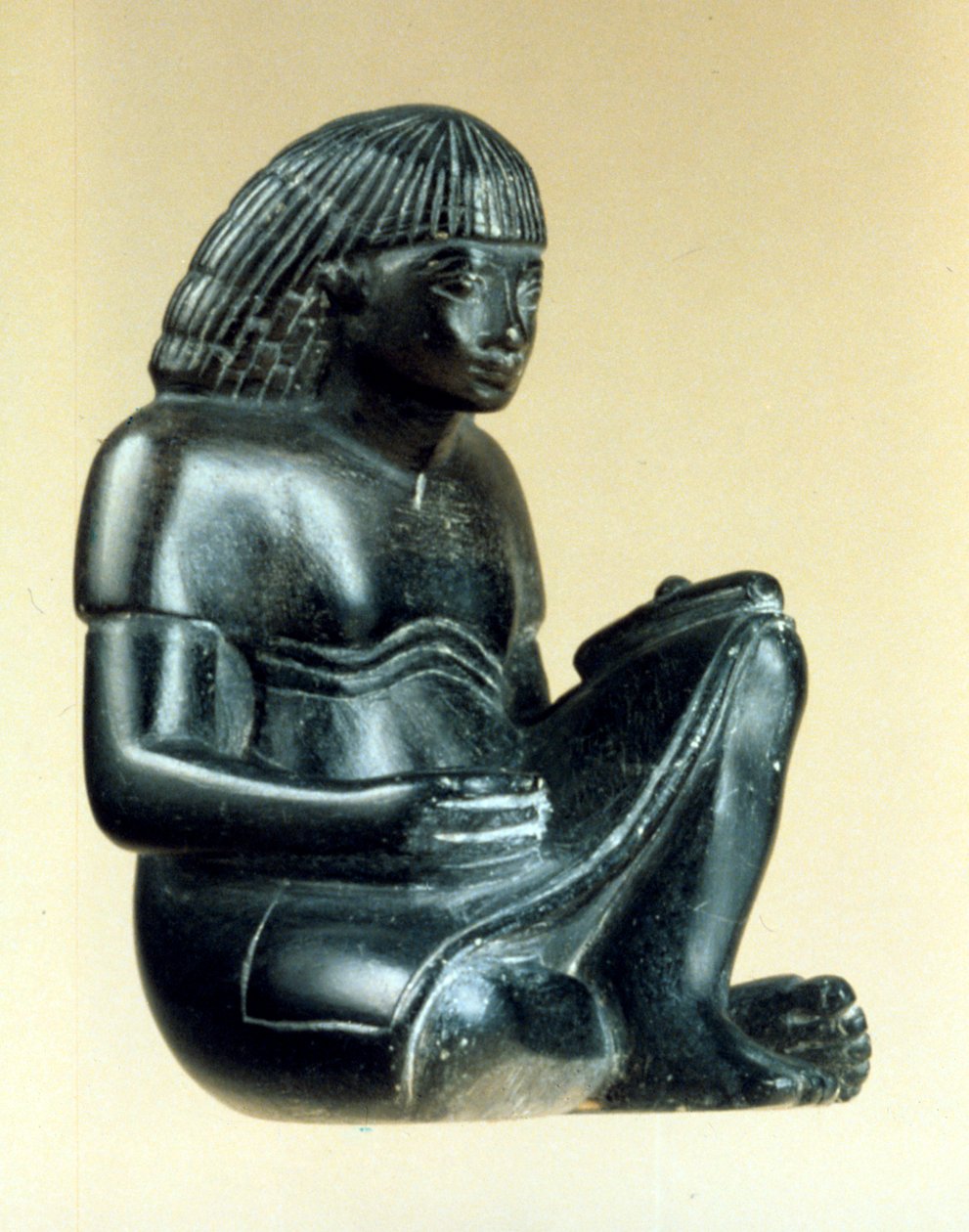 Oturan bir katip modeli, Eski Mısır, 18. Hanedan, MÖ 1550-1293 by Unbekannt