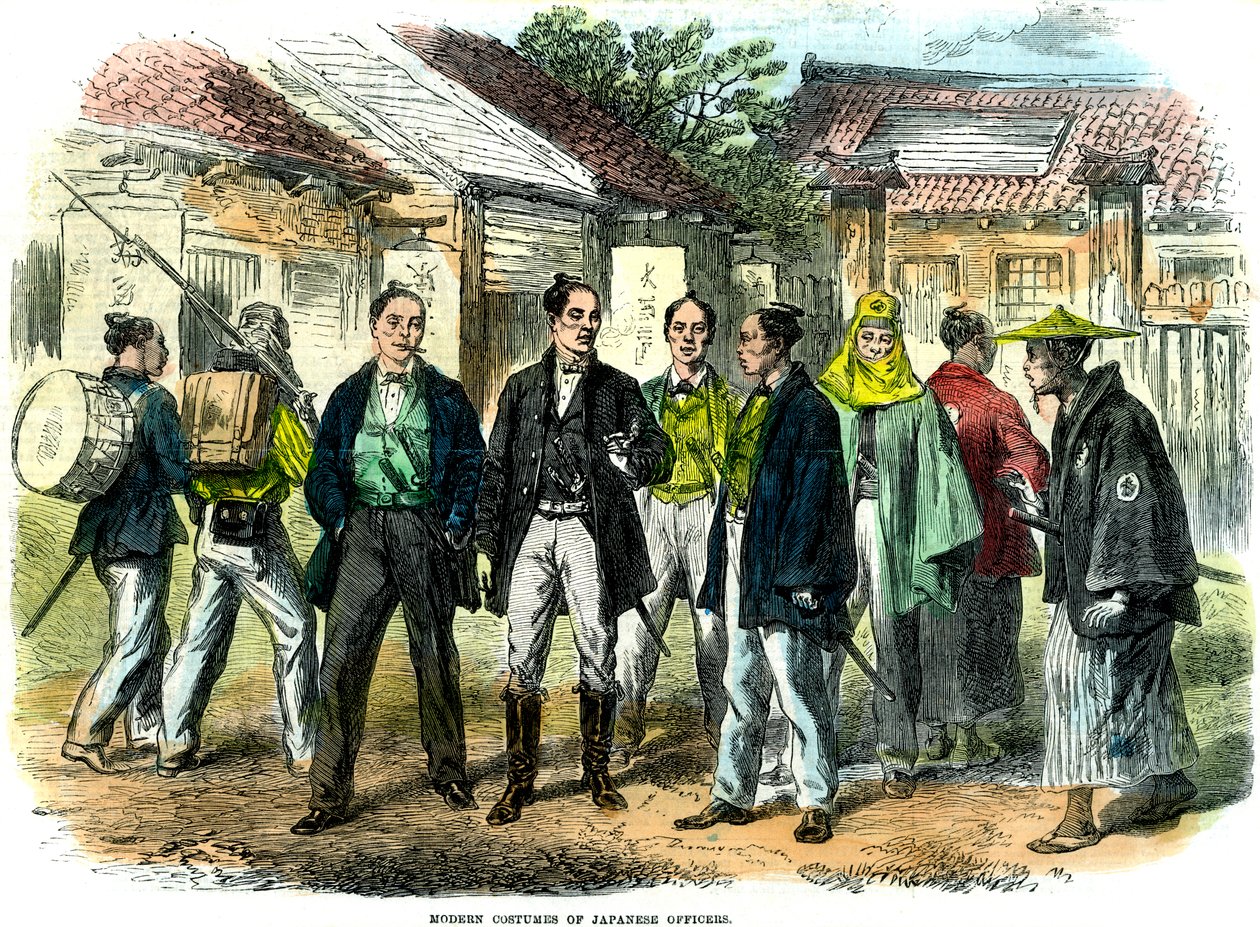 Japon subayların modern kostümleri, 1866 by Unbekannt
