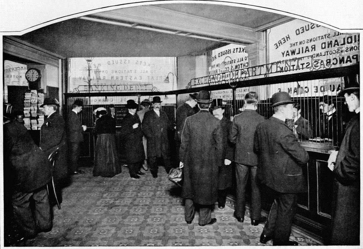 Para Borsası Departmanı, Thomas Cook & Son, Ludgate Circus, Londra Şehri, c1903 1903 by Unbekannt