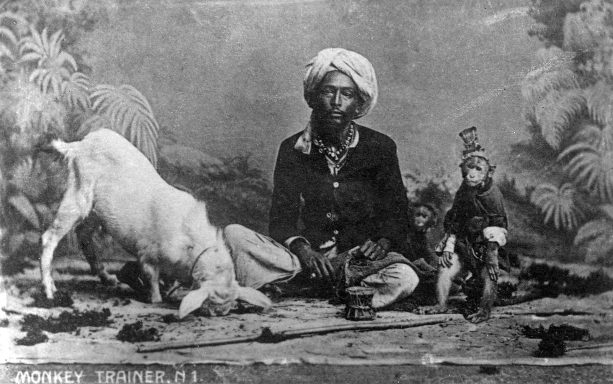 Maymun terbiyecisi, Hindistan, 20. yüzyıl by Unbekannt