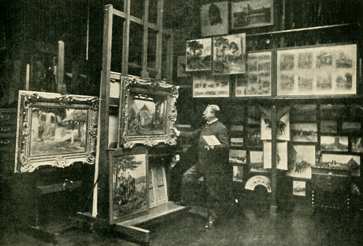 Mösyö Detaille, Stüdyosunda, 1900. by Unbekannt