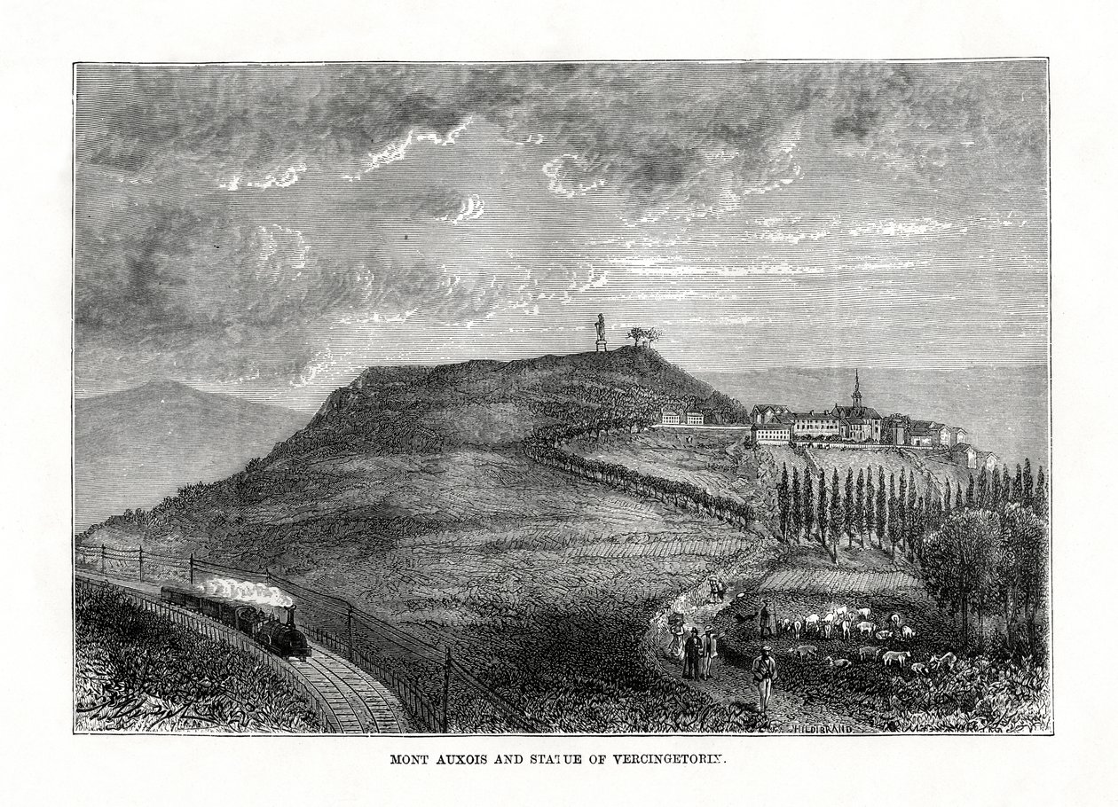 Mont Auxois ve Vercingetorix heykeli, Fransa, 1879 by Unbekannt