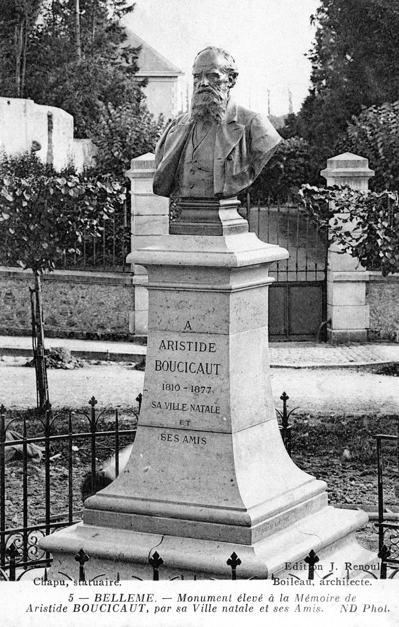 Aristide Boucicaut Anıtı, memleketi Bellême, Fransa