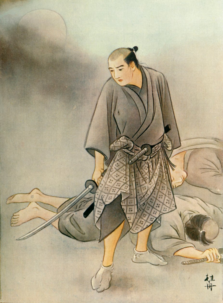 Ölümcül şekilde yaralandı, her iki adam da yere düştü..., 1919. by Unbekannt