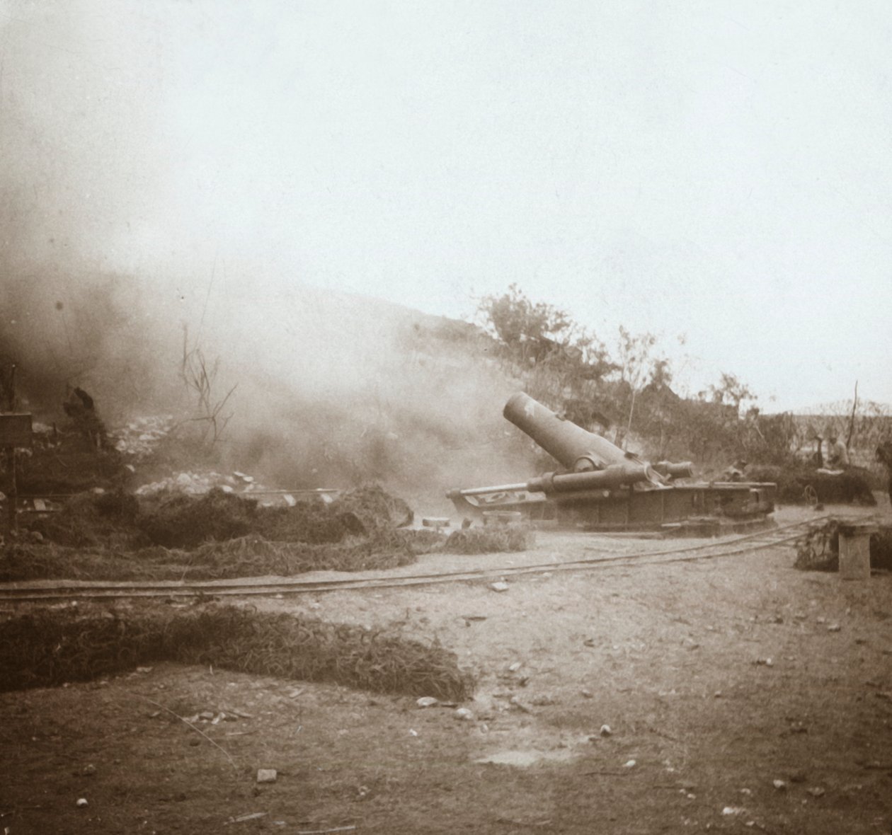 Harç iş başında, Somme, kuzey Fransa, c1914-c1918 by Unbekannt