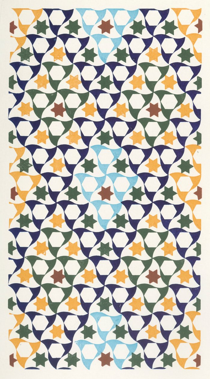 Generalife'nin portikosundan mozaik, 1907. by Unbekannt