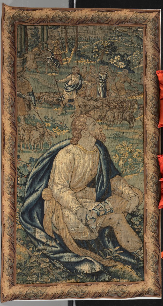 Musa ve Jethros kızı, 17. yüzyıl. by Unbekannt