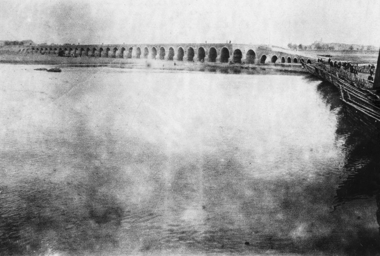 Musul köprüsü, Mezopotamya, Birinci Dünya Savaşı, 1918 by Unbekannt
