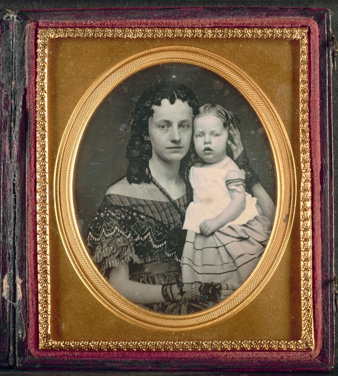 Anne ve Çocuk, c. 1855. by Unbekannt
