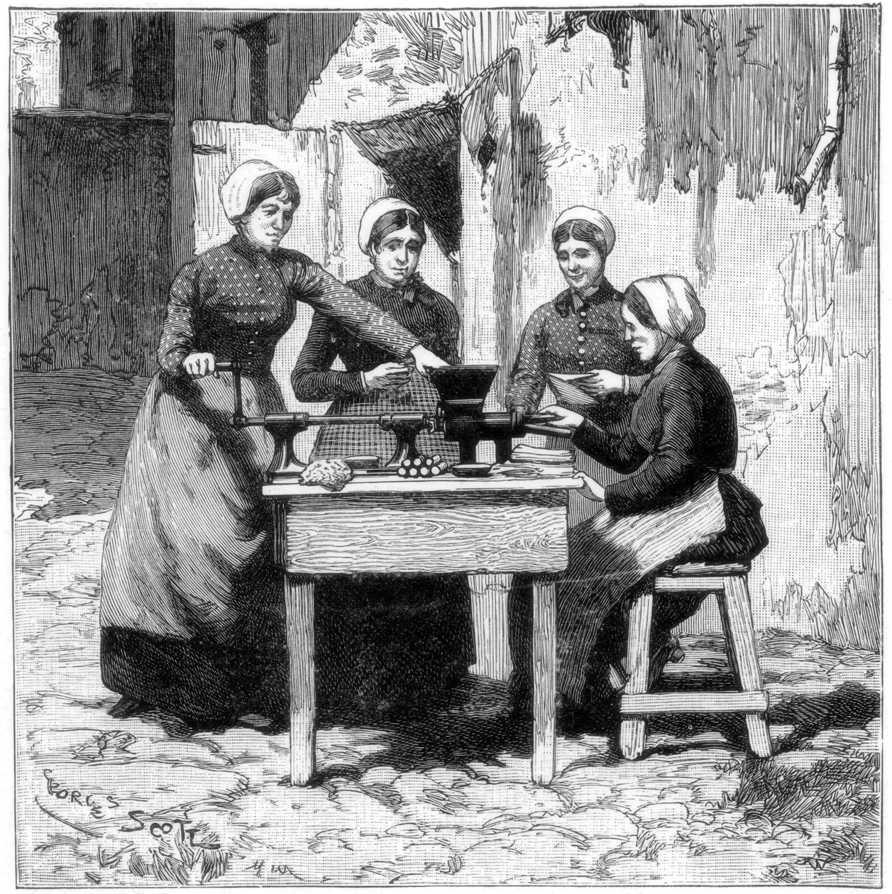 Patlayıcı sakız kartuşlarının kalıplanması, Isleten, Fluelen yakınlarında, İsviçre, 1893 by Unbekannt