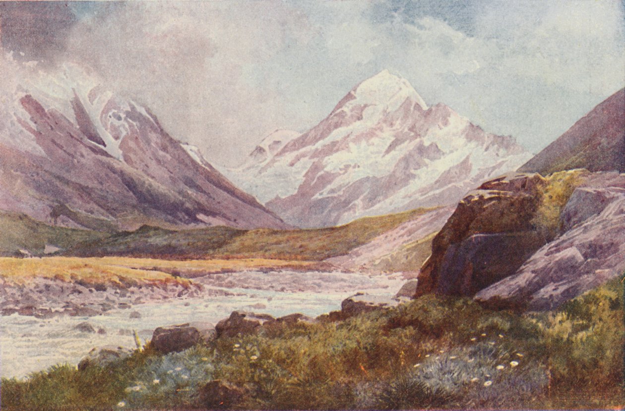 Cook Dağı, Yeni Zelanda, 1923. by Unbekannt