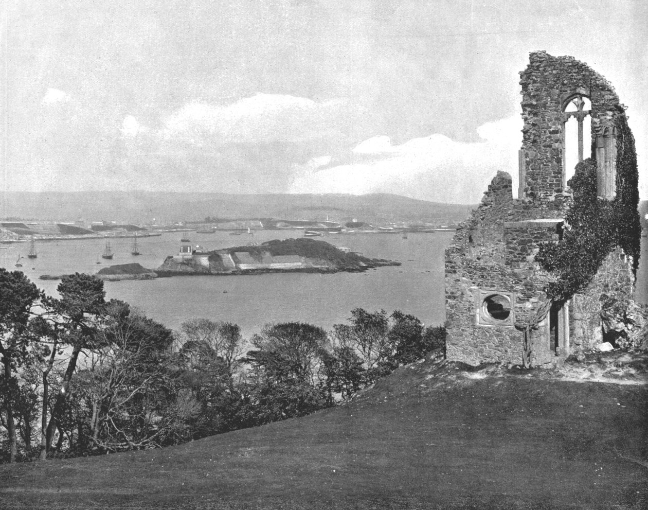 Edgcumbe Folly Dağı, Plymouth, Cornwall, 1894. by Unbekannt