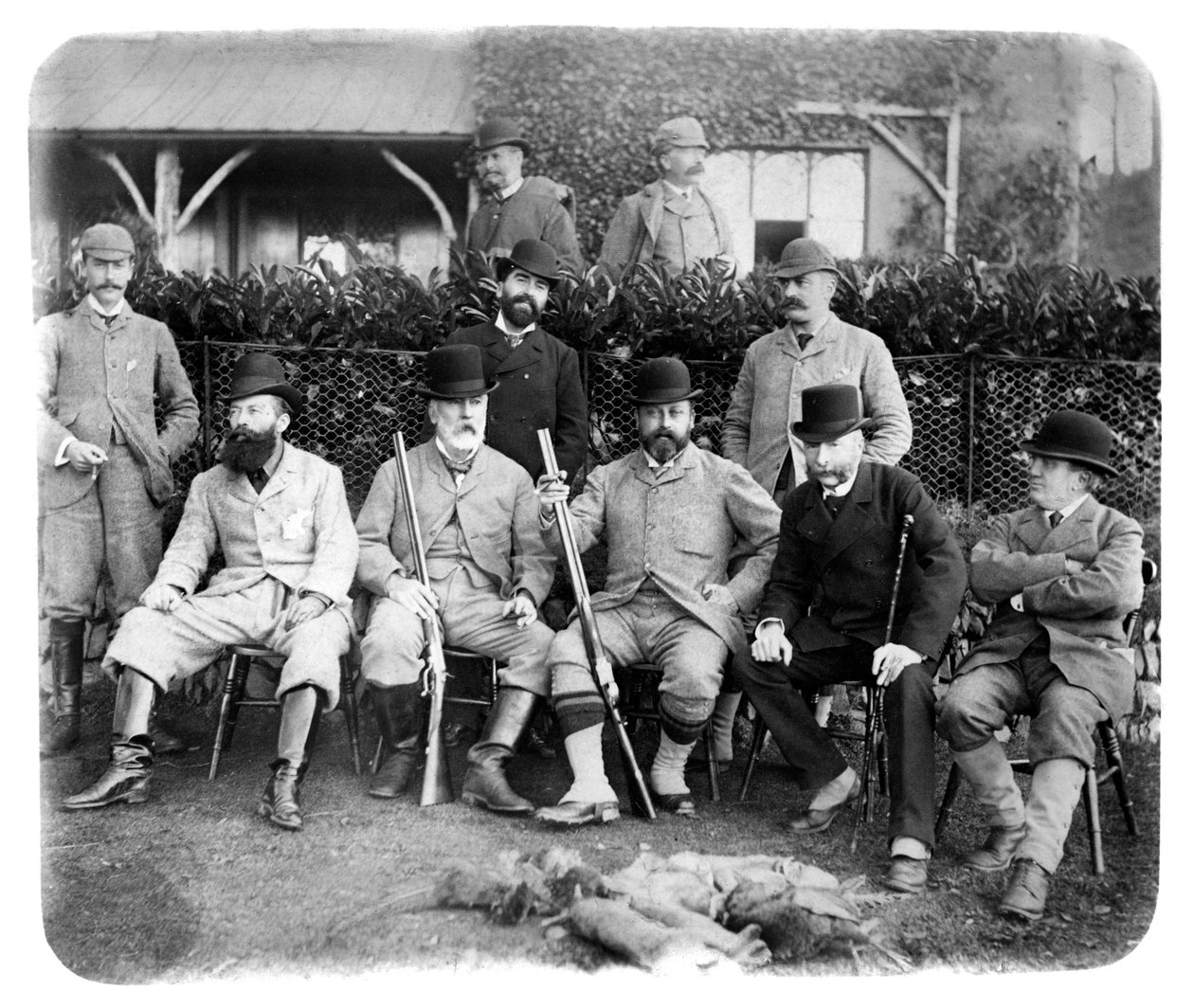 Edgcumbe Dağı, Edward VII ile Grup Fotoğrafı, c1882 by Unbekannt