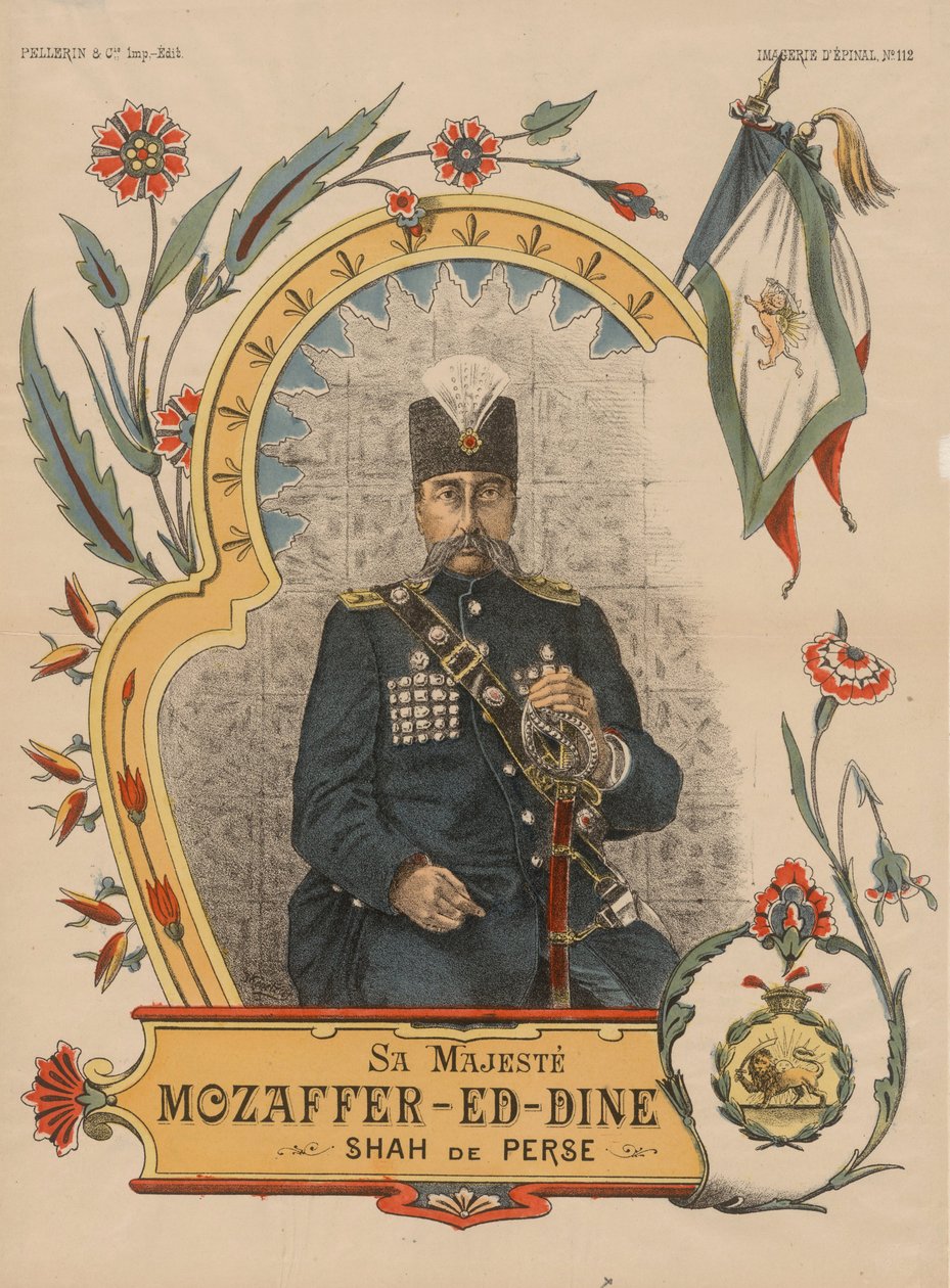 Muzaffer ad-din Şah Kaçar 1853-1907, Pers İmparatoru, 1896 by Unbekannt