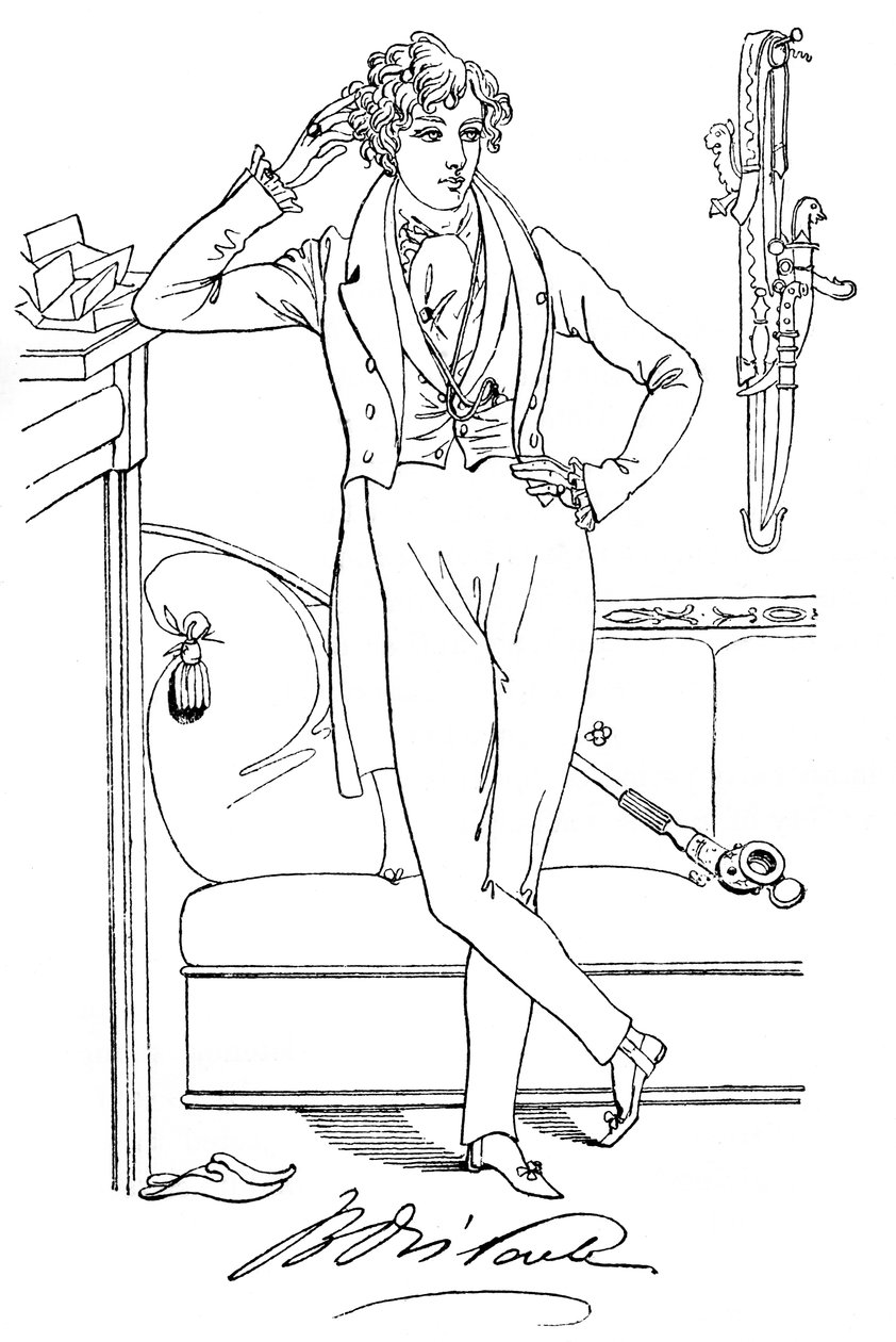 Bay Disraeli gençliğinde, 19. yüzyıl by Unbekannt