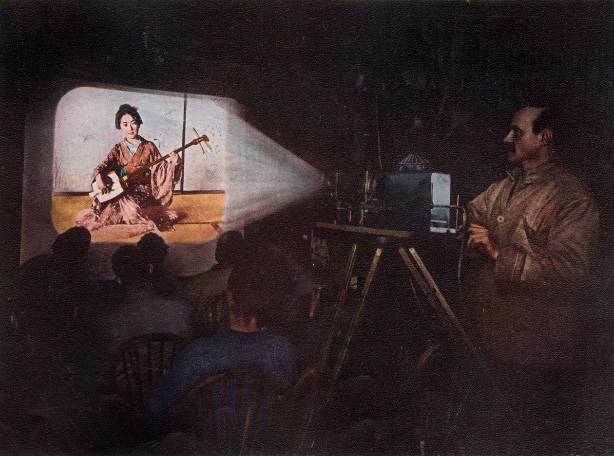 Bay Ponting Japonya Üzerine Ders Veriyor, c1910, 1913. by Unbekannt