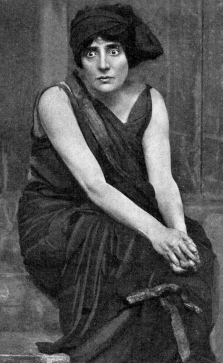 Bayan Patrick Campbell, İngiliz tiyatro oyuncusu, Electra rolünde, 1908 1951 by Unbekannt