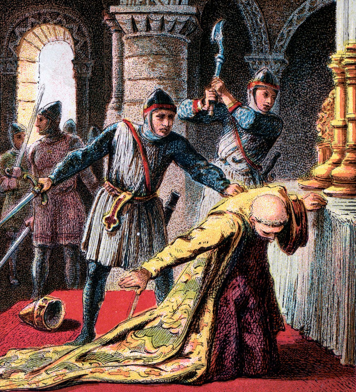 Thomas A Becket Cinayeti, 1170, c1850 by Unbekannt