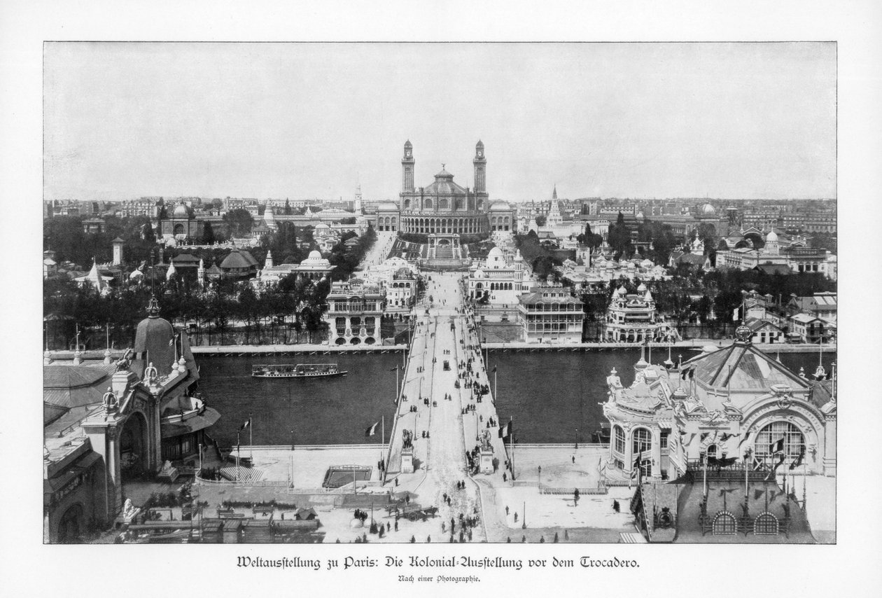 Koloniler Müzesi, Trocadero, Paris Dünya Fuarı, 1889, 1900 by Unbekannt