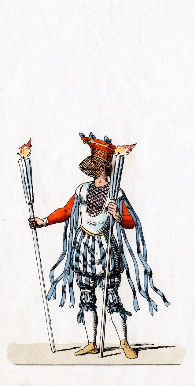Müzisyen, Shakespeare oyunu için kostüm tasarımı, Henry VIII, 19. yüzyıl by Unbekannt