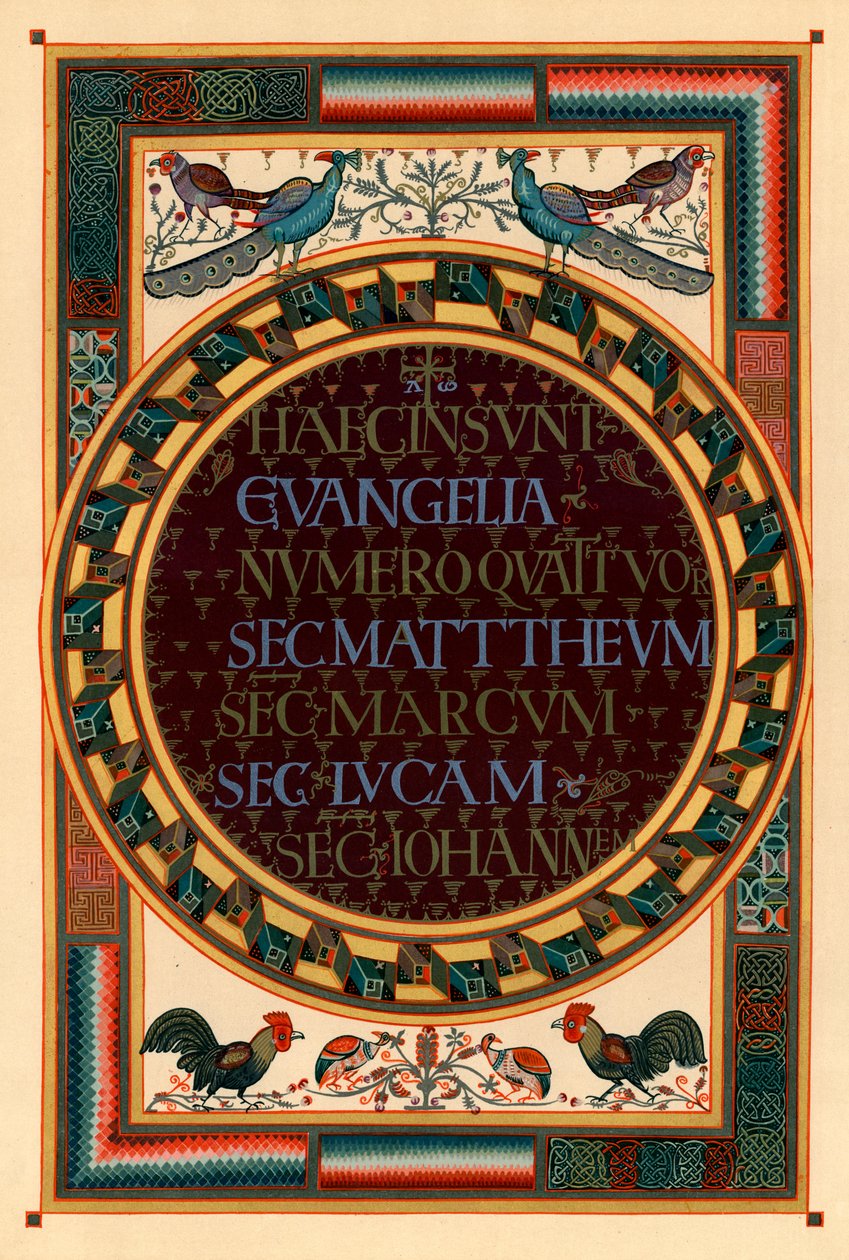 Dört Evanjelistin İsimleri, c800 AD by Unbekannt