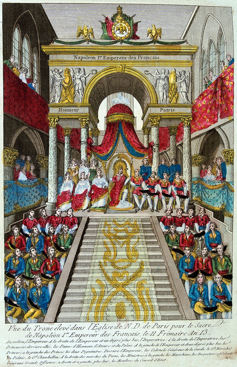 Napolyon Bonapart, 2 Aralık 1804, 19. yüzyıl İmparatoru I. Napolyon olarak taç giydi by Unbekannt