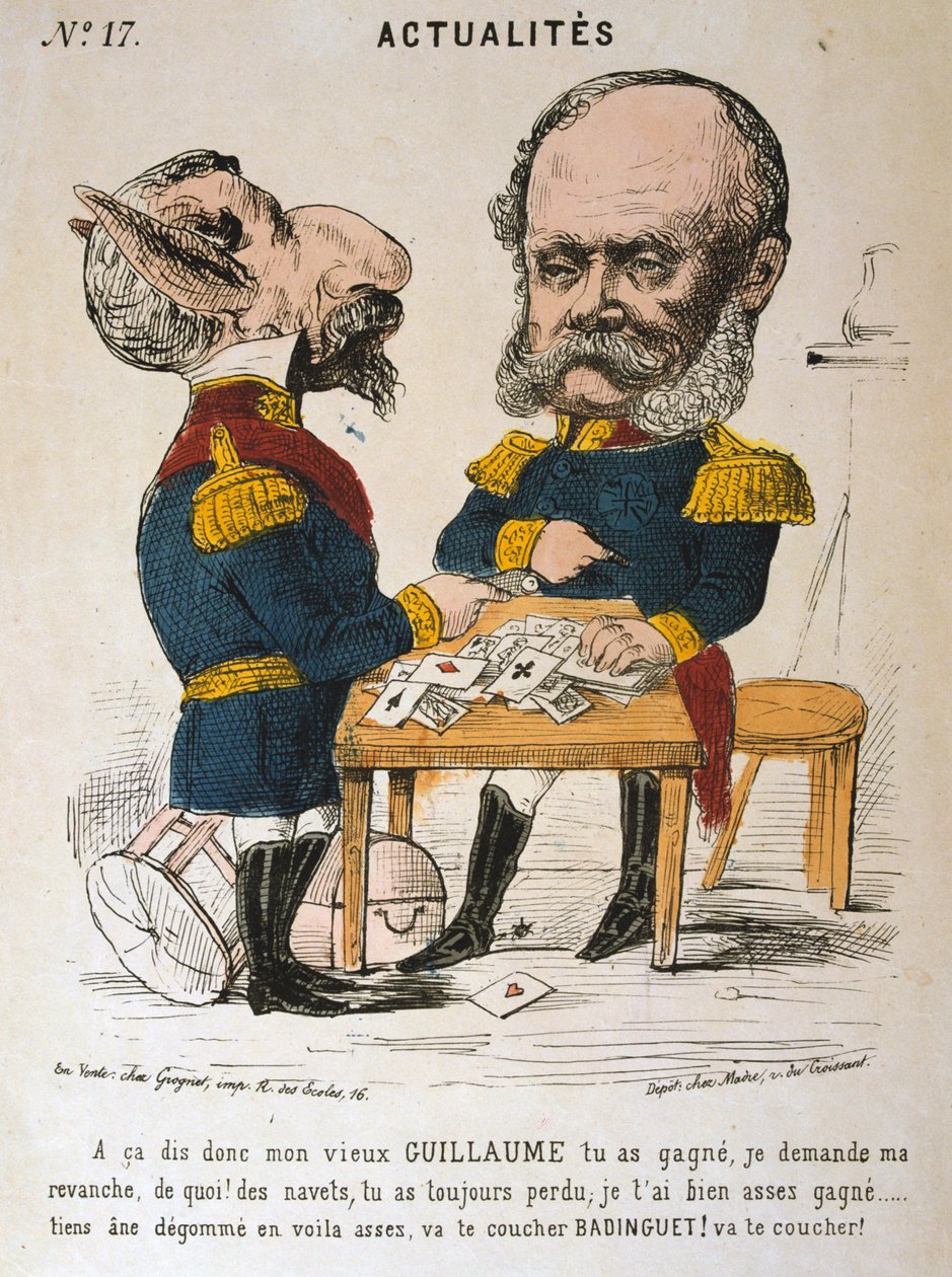 Fransa Kralı III. Napolyon ve Prusya Kralı I. Wilhelm, Fransa-Prusya Savaşı, 1870-1871 by Unbekannt