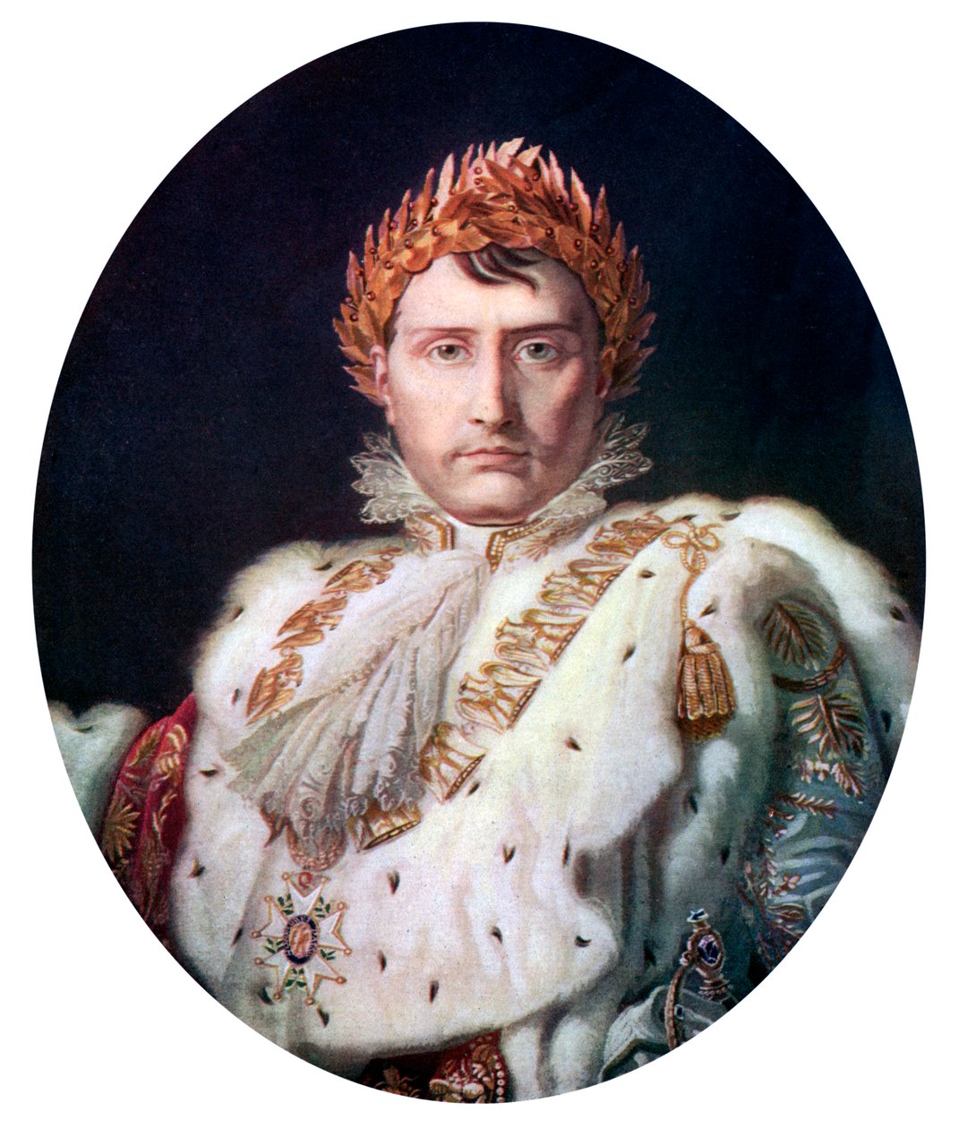 Napolyon I, taç giyme cübbesi içinde, c1804, c1920 by Unbekannt