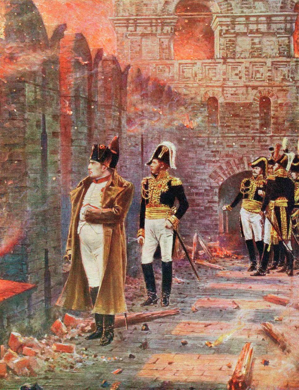 Napolyon ve ekibi Moskova