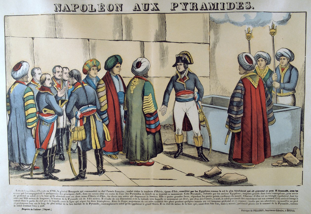 Napolyon Piramitlerde, 1798, 19. yüzyıl by Unbekannt