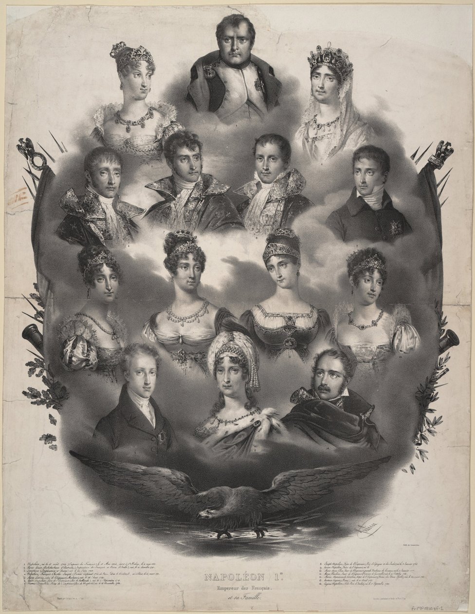 Napolyon I. Bonaparte ve Ailesi, 1832 by Unbekannt