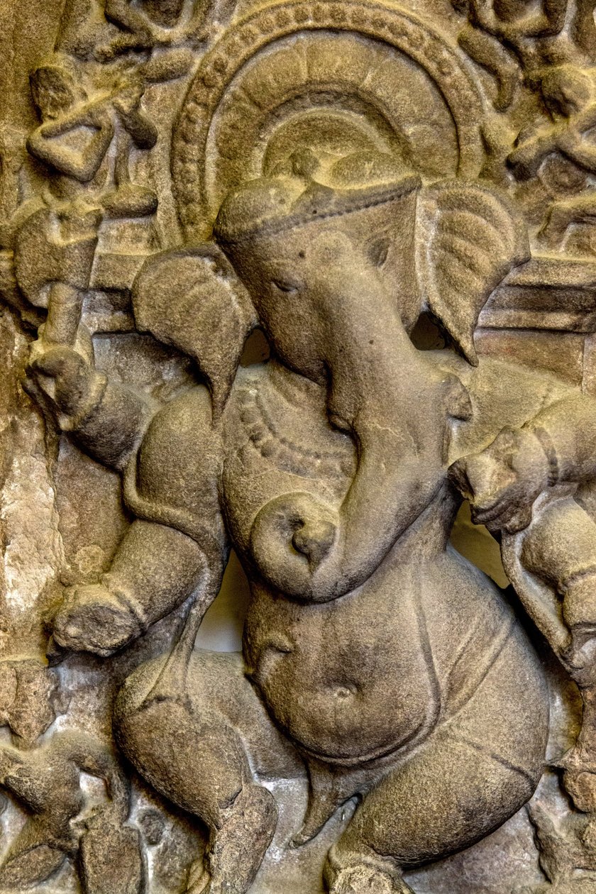 Hindistan Ulusal Müzesi, Delhi. Ganesh kabartması. Detay. Hindistan. by Unbekannt
