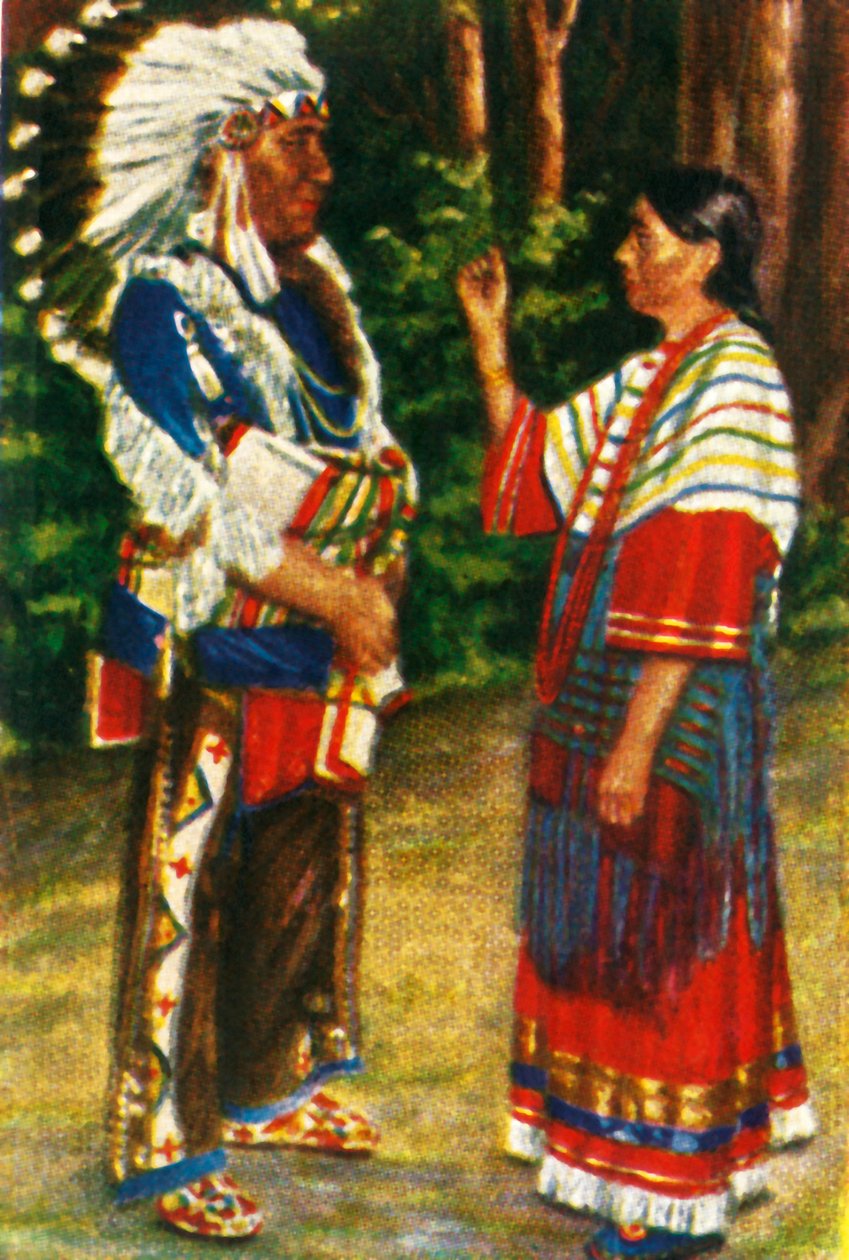 Kızılderili çift, c1928. by Unbekannt