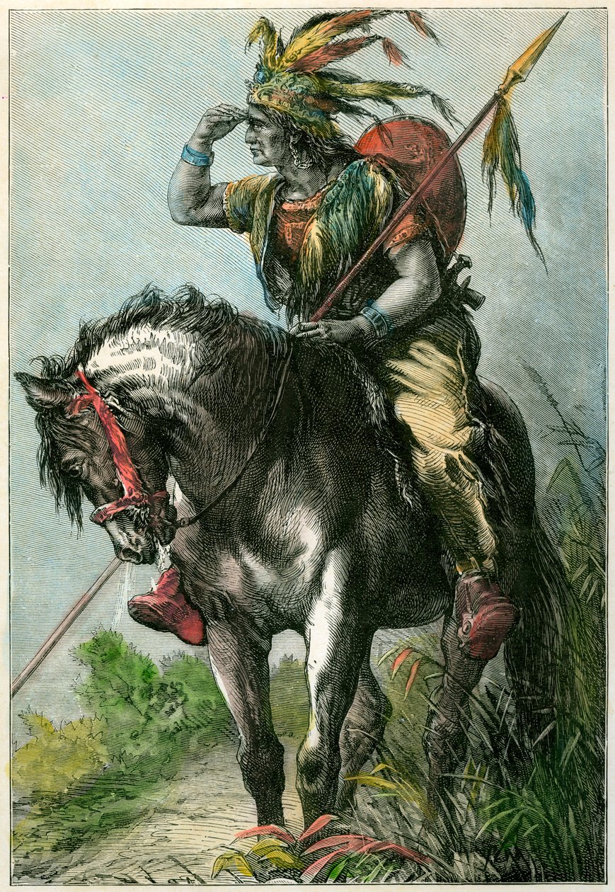 Kızılderili izci, c1870 by Unbekannt